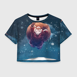 Женский топ Летящий Санта