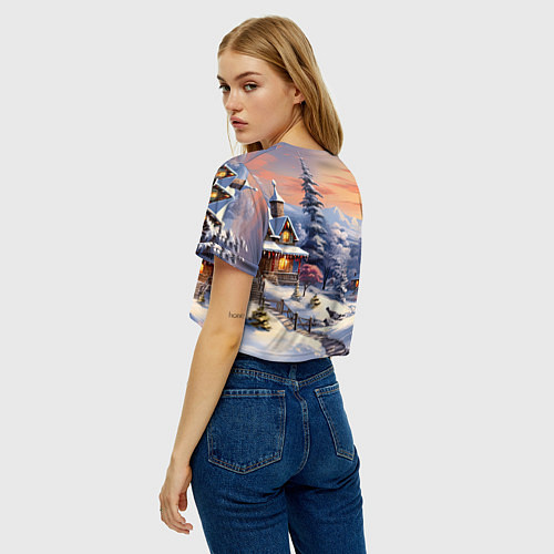 Женский топ Красный дракончик 2024 / 3D-принт – фото 4