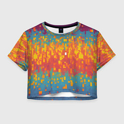 Женский топ Разноцветные пиксели