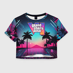 Женский топ GTA 6 summer abstract