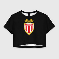 Футболка 3D укороченная женская Monaco fc, цвет: 3D-принт