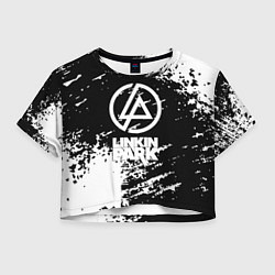 Женский топ Linkin park logo краски текстура