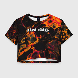 Женский топ Papa Roach red lava