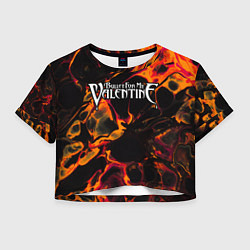Женский топ Bullet For My Valentine red lava