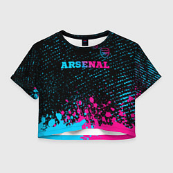 Женский топ Arsenal - neon gradient посередине