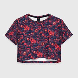 Женский топ Монстры паттерн