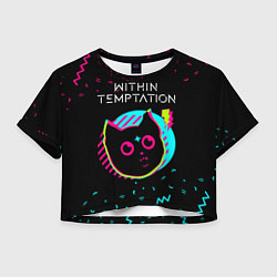 Женский топ Within Temptation - rock star cat