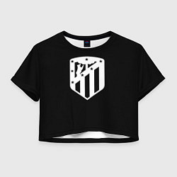 Женский топ Атлетико Мадрид белое лого фк