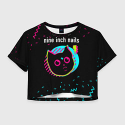 Женский топ Nine Inch Nails - rock star cat