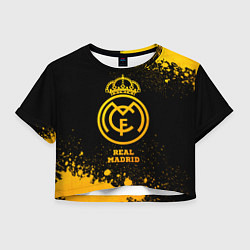 Женский топ Real Madrid - gold gradient