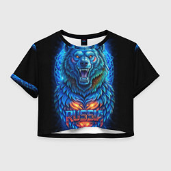 Женский топ Ледяной белый русский медведь