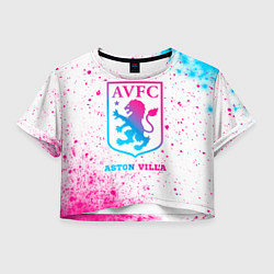 Женский топ Aston Villa neon gradient style