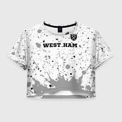 Женский топ West Ham sport на светлом фоне посередине