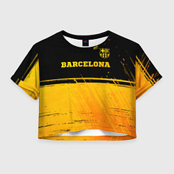 Женский топ Barcelona - gold gradient посередине