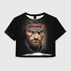 Футболка 3D укороченная женская Metal gear Venom Snake, цвет: 3D-принт