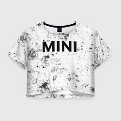 Футболка 3D укороченная женская Mini dirty ice, цвет: 3D-принт