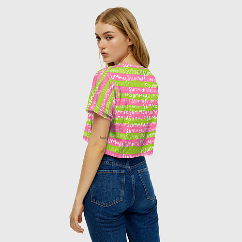 Женский топ Summer pattern / 3D-принт – фото 4