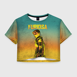 Футболка 3D укороченная женская Mad Max - Furiosa, цвет: 3D-принт
