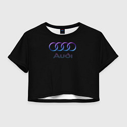 Женский топ Audi neon logo