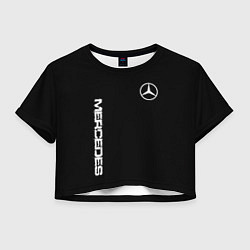 Женский топ Mercedes benz logo white auto