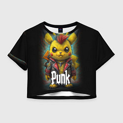 Женский топ Панк Пикачу в косухе