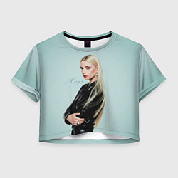 Футболка 3D укороченная женская Anya Taylor - Joy - actress, цвет: 3D-принт