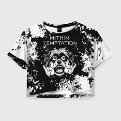 Женский топ Within Temptation рок пес