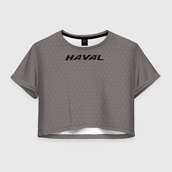 Женский топ Haval мозаика серо-коричневый