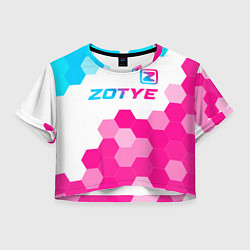 Женский топ Zotye neon gradient style посередине