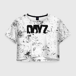 Футболка 3D укороченная женская DayZ dirty ice, цвет: 3D-принт