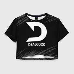 Женский топ Deadlock glitch на темном фоне