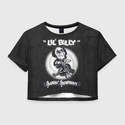 Футболка 3D укороченная женская Lil Billy - Saw, цвет: 3D-принт