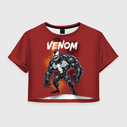 Женский топ Веном в мультяшном стиле