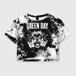 Женский топ Green Day рок пес