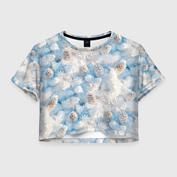 Женский топ Мороз и солнце - еловые шишки