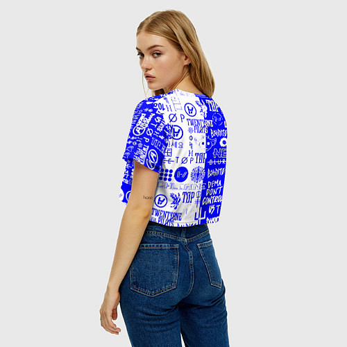 Женский топ Twenty one pilots лого / 3D-принт – фото 4