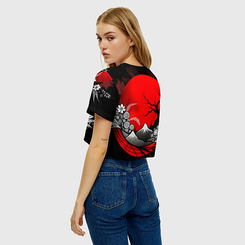 Женский топ Природа Японии - абстракция / 3D-принт – фото 4