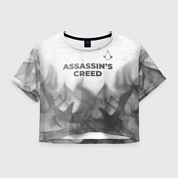 Женский топ Assassins Creed - white gradient посередине