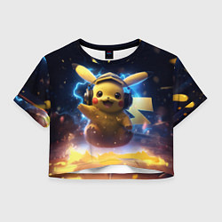 Женский топ Пикачу диджей
