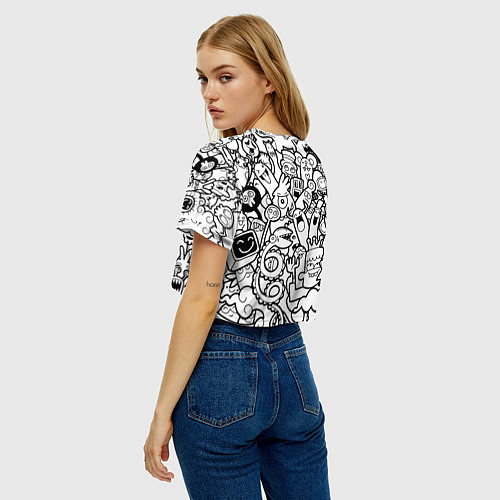 Женский топ Каляки маляки / 3D-принт – фото 4