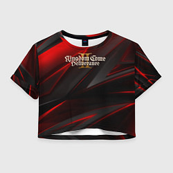 Женский топ Kingdom Come Deliverance 2 red black