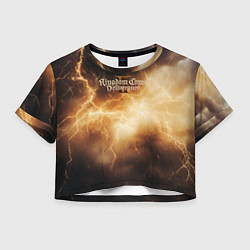 Женский топ Kingdom Come Deliverance 2 желтые молнии