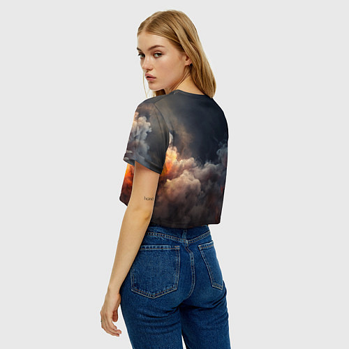 Женский топ Stronghold Crusader logo / 3D-принт – фото 4