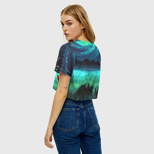 Женский топ Рик и Морти на поляне - нейроарт / 3D-принт – фото 4