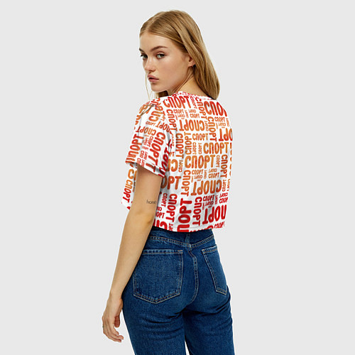 Женский топ КролСпорт / 3D-принт – фото 4