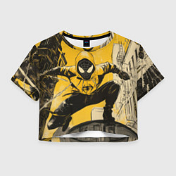 Женский топ Черный человек-паук