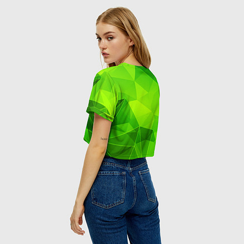 Женский топ Breaking Benjamin green poly / 3D-принт – фото 4