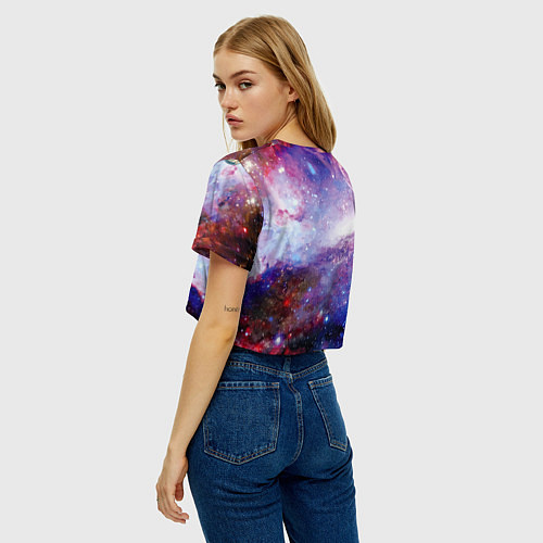 Женский топ Brave cat in space - ai art / 3D-принт – фото 4