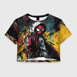 Женский топ Человек-паук абстракция из красок