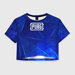 Женский топ PUBG blue poly